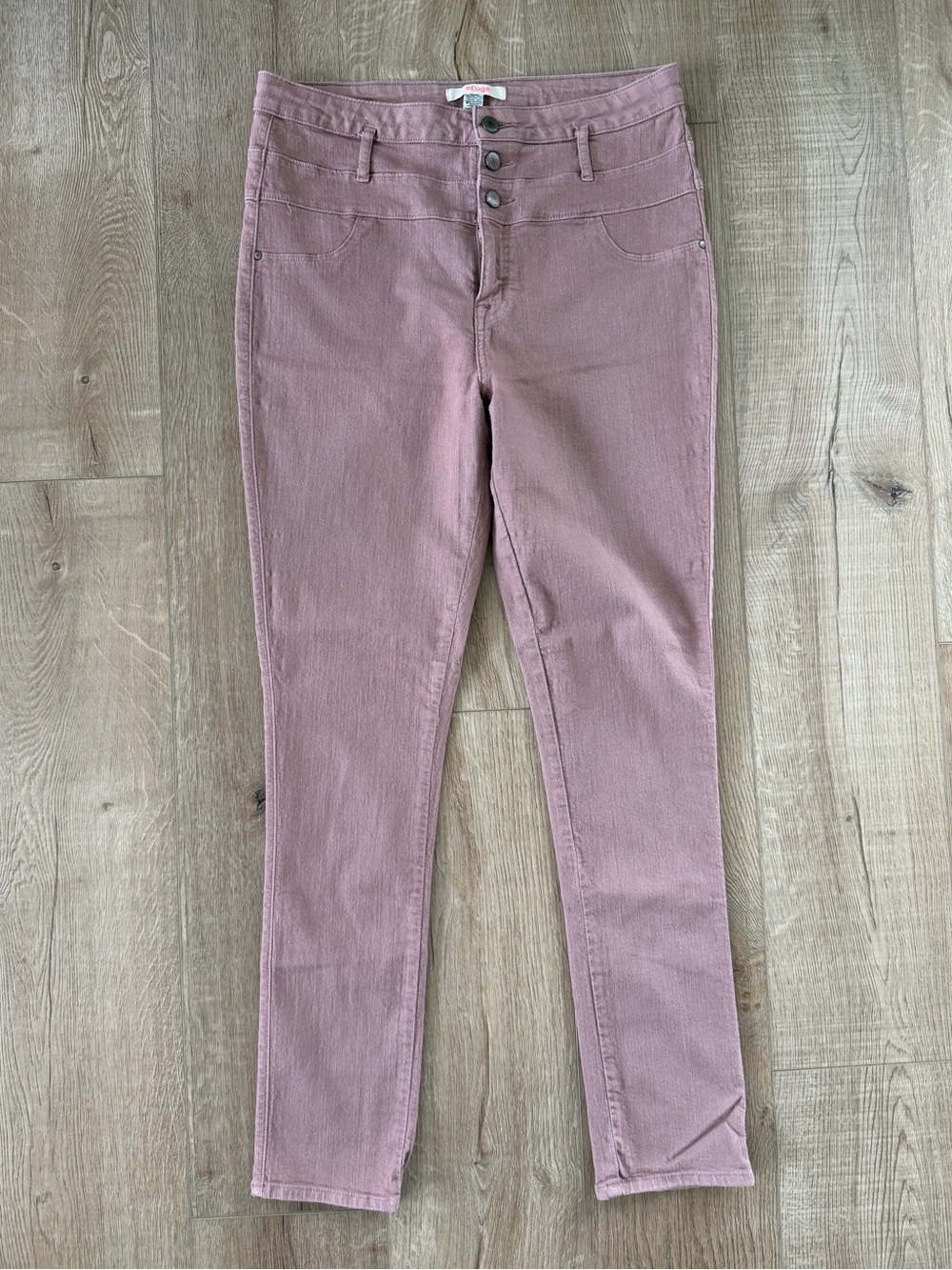 Refuge Mauve Pink Skinny Jeans – Size 12